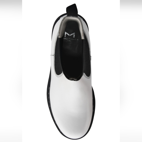 Marc Fisher Leather Patrick Chelsea Boot Lug Sole Moto Combat Boot Size 8 #644 - Picture 3 of 9